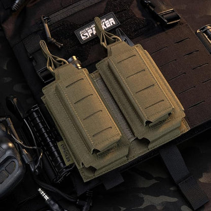 EXCELLENT ELITE SPANKER Tactical Open-Top Single/Double/Triple Molle Mag Pouch for Pistol Mag Pouch Tactical Bag Accessories Holder