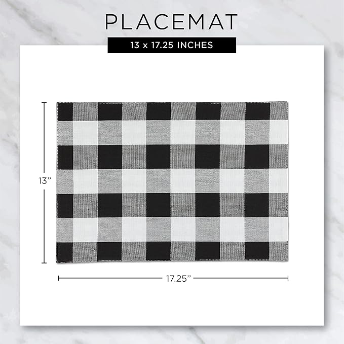 DII PVC Tabletop Collection Woven Indoor/Outdoor, Placemat Set, 13x17.25, Aqua, 6 Piece