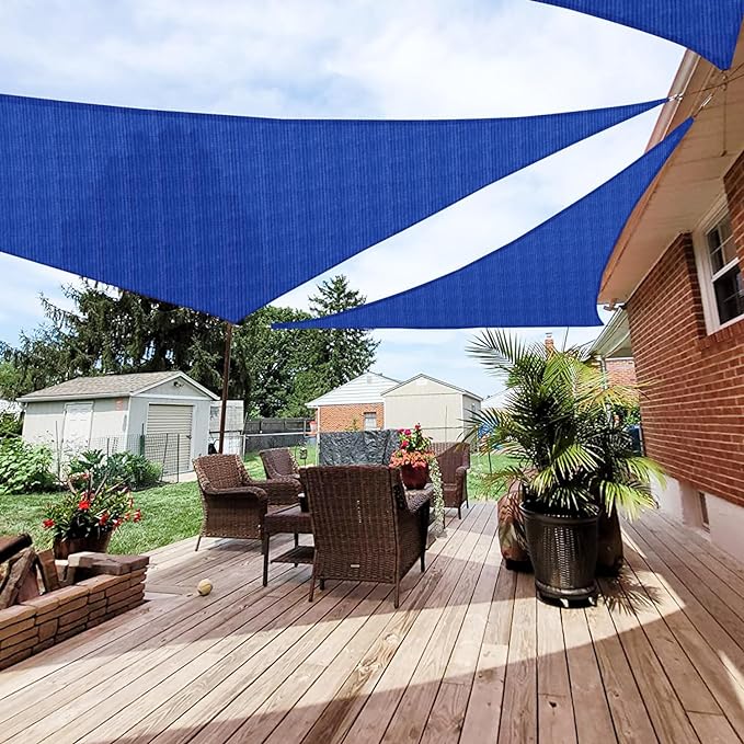 Patio Paradise 22' x 22' x 22' Sun Shade Sail Triangle Canopy Shade Cloth by Patio