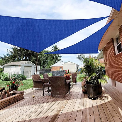 Patio Paradise 9' x 9' x 9' Sun Shade Sail Triangle Canopy Shade Cloth Fabric by Patio