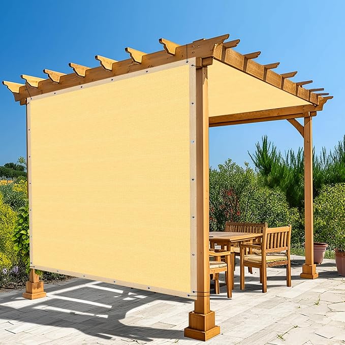 Amagenix 90% Shade Fabric 11'X 20' Sand Sun Shade Cloth by Amagenix