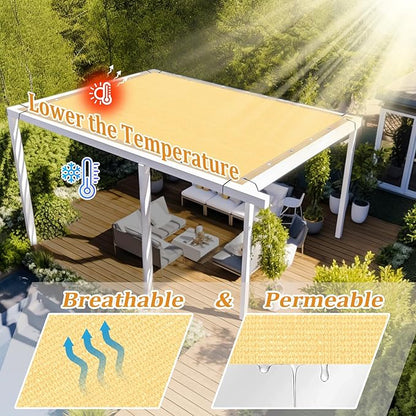 Shade&Beyond Customized Size 19' X 21' Shade Cloth - Image 2