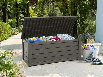 Keter Westwood 150 Gallon Resin Large Outdoor Storage Box - Image 4