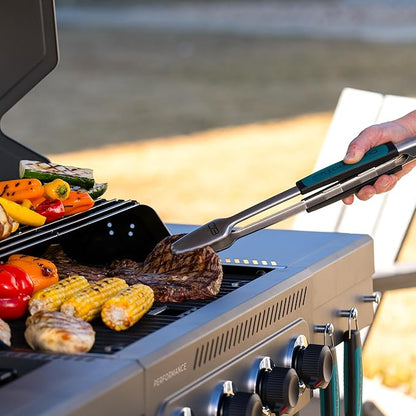 Charbroil Performance Series 4-Burner Gas Grill Cabinet with Side Burner, Gray - 463254025