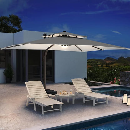 10 X 13 FT Cantilever Patio Umbrella Outdoor - Image 3