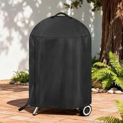 LBTING Grill Cover, 26-inch Heavy Duty 300D Oxford Waterproof Windproof UV Resistant BBQ Gas Grill Cover for Outdoor Barbecue Fit Most Brands Weber, Brinkmann, Char Broil, Holland