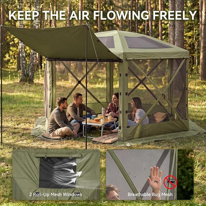 Aoxun 15x15ft Pop Up Canopy Tent, Screen Tent - Image 4