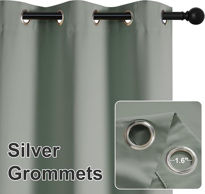 RYB HOME Outdoor Curtains for Patio Waterproof Privacy Thermal Insulated | - Image 4