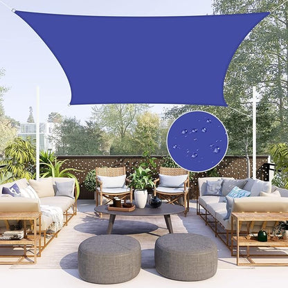 Neween Waterproof Sun Shade Sail Rectangle UV Block Canopy by Neween