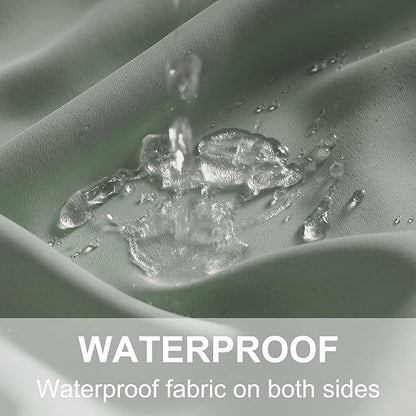 RYB HOME Outdoor Curtains for Patio Deck, Waterproof & Block Sunlight | Thermal - Image 5