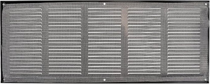 Repa Market Air Vent Cover 20x8 Inch (Outer Dimensions) Black Galvanized Steel Louvered Grill Cover with Mesh Screen/Wall or Ceiling Vent/HVAC Register for Indoor and Outdoor Ventilation