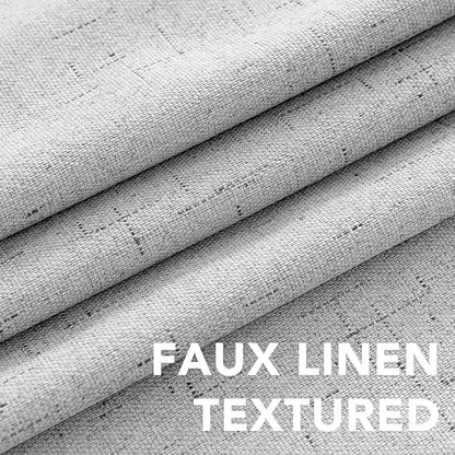 H.VERSAILTEX Linen Curtains 100% Blackout Curtains - Image 4