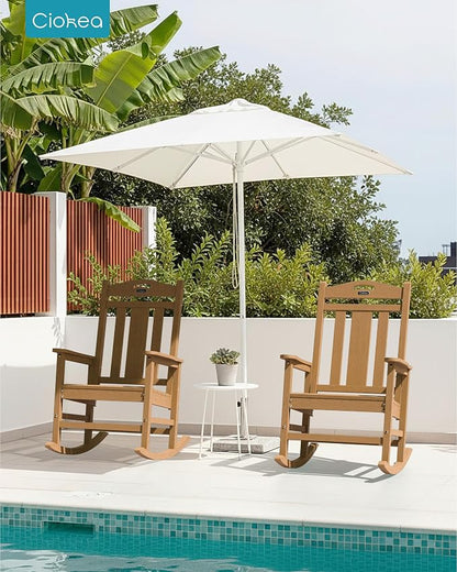 Oversized Outdoor Rocking Chairs Set of 2, 380lbs Heavy-Duty Large Patio Rocker - Image 9