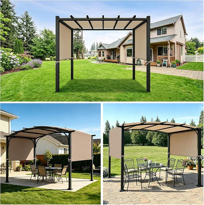 NOVINO Pergola Replacement Canopy, 17x8ft Waterproof Pergola Shade Cover | - Image 8