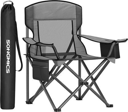 SONGMICS Camping Chair, Folding Oversized Chair, Comfortable and Heavy-Duty by Unknown