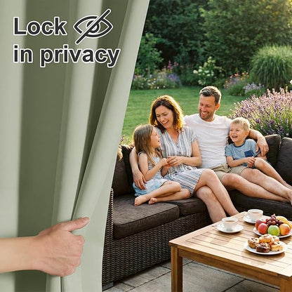 RYB HOME 2 Panels Outdoor Curtains - Image 6