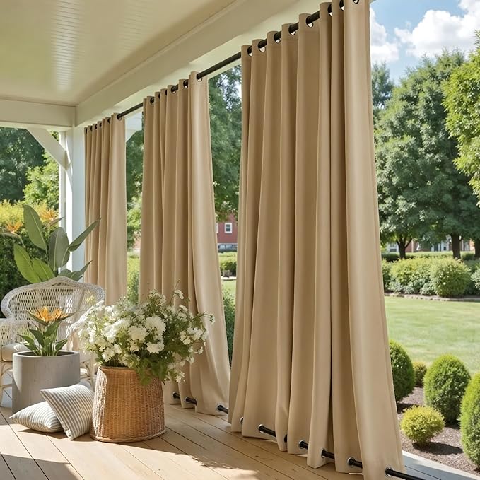 NICETOWN Weighted Outdoor Curtains by NICETOWN
