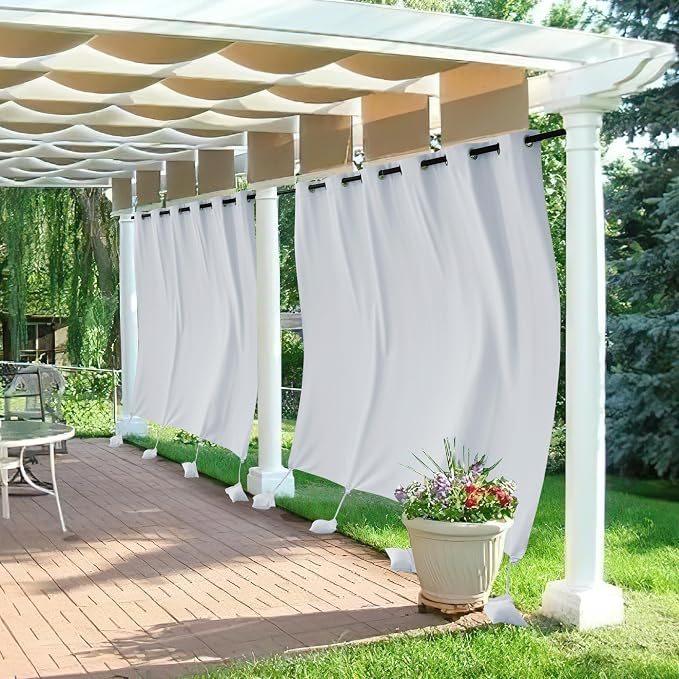 RYB HOME Extra Wide Outdoor Curtains by RYBHOME
