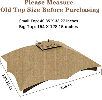 SCOCANOPY Beige Ripstop Replacement Top Compatible - Image 4