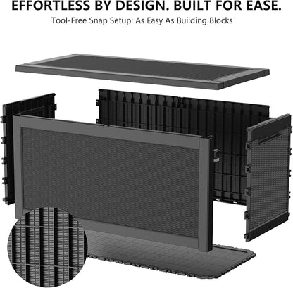 Outdoor Storage Box, 320 Gallon Waterproof Deck Box, Dual Gas-Spring Ultimate - Image 8