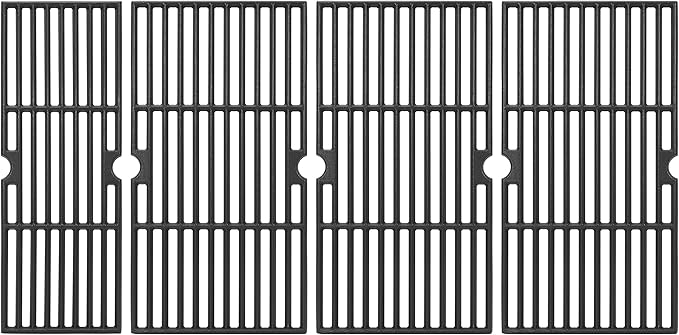 DELSbbq Cast Iron Grill Grates for Charbroil Performance 6 Burner Grills 463245917 463238218 463276517 463276617 463277918 466245917, Cooking Grids Replacement for G470-0002-W1 G470-0003-W1