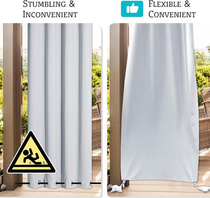 RYB HOME Extra Wide Outdoor Curtains - Image 4