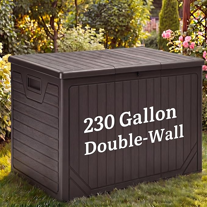 YITAHOME 230 Gallon Extra Large Outdoor Storage Box | Waterproof by YITAHOME