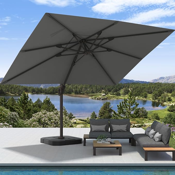 9' X 12' Cantilever Patio Outdoor Umbrella - Image 2