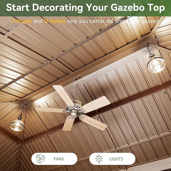 Aoxun Gazebo 20x12 Hardtop Gazebo - Image 6