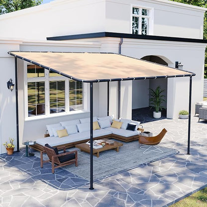 10x12 Lean to Pergola Outdoor Gazebo by Breezestival
