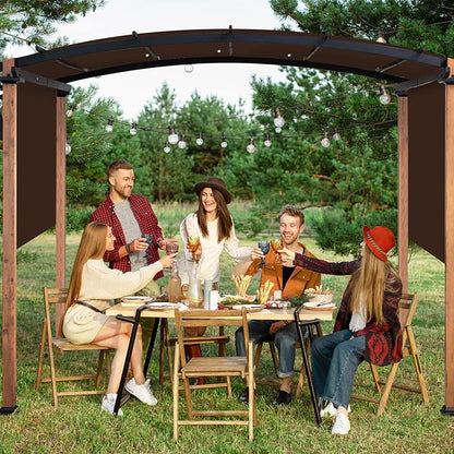17x6.8 Ft Universal Pergola Replacement Canopy, Outdoor Canopy Shade Cover | - Image 5