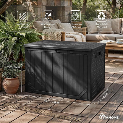 YITAHOME 230 Gallon Extra Large Outdoor Storage Box | Waterproof Double-Wall - Image 2