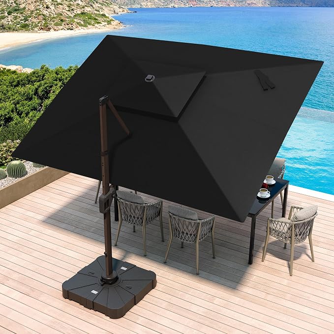 JZAC & QZYD 10x13 FT Cantilever Offset Patio Umbrella by JZACQZYDpatioumbrella