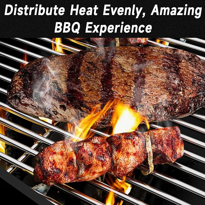 17" Stainless Steel Grill Grates for Charbroil 463242716 Tru Infrared, for Charbroil Commercial 463242715 463276016 463257520 463263924, for Lowe's 606682 Nexgrill 720-0882A BHG 720-0882