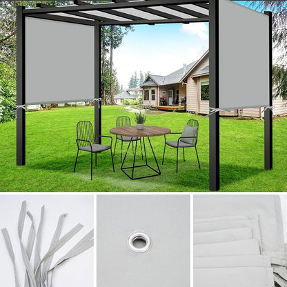 Pergola Shade Cover Replacement, 17 x 6.8 Ft, Adjustable Sliding Design - Image 5