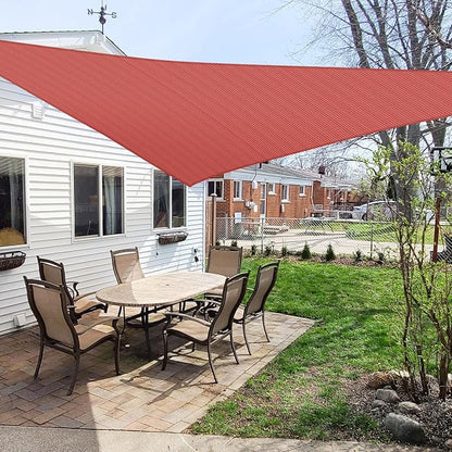 Windscreen4less 11' x 11' x 11' Sun Shade Sail Triangle Outdoor Canopy Cover UV by Windscreen4less
