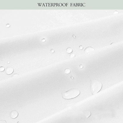 Nature Theme Outdoor Curtains for Patio Waterproof,Forest Pattern,Weatherproof Outside Curtain for Cabana, Porch, Pergola and Gazebo,Set of 2 Panels,W42 x L84,Green