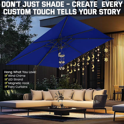 Hoteel Outdoor Patio Umbrella - 10ft Cantilever Umbrella - Image 4