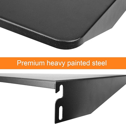Utheer Folding Front Shelf for Traeger Pro 22, Pro 575, Ironwood 650 Pellet Grills, BAC362 Grill Accessory 25" x 12", Heavy-Duty Steel Table Supports 60 LBS, Foldable Prep & Storage Station
