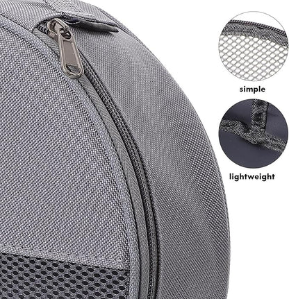 Outdoor Tableware Bag Round Mesh Camping Storage Organizer for Plates Bowls and Utensils Portable Cooking Cookware Carrying Case 8.66X8.66X2.36 Inches