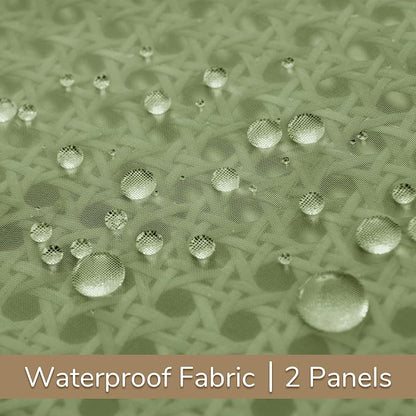 Outdoor Sheer Curtains for Patio Waterproof, 2 Panels Rod Pocket Indoor/Outdoor - Image 5