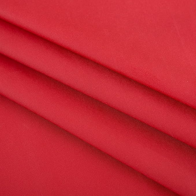 LIBERECOO Vinyl Tablecloth with Flannel Backing, Red, Waterproof, Stain-Resistant, Easy-Clean Table Cover for Holiday, Dining, Kitchen, and Outdoor Use, 60" x 84" Rectangle