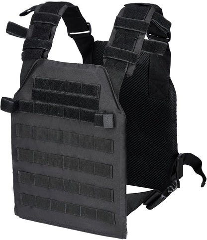 Greencity Weight Vest Adjustable Strength and Endurance Training, Tactical Vest Quick Release with Molle System, Fitness Workouts, Running