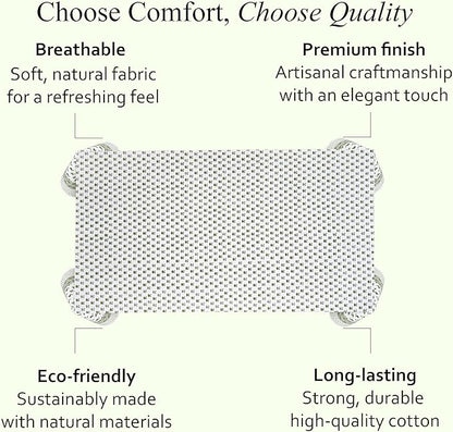 CPC Lotus Meadow Tablecloth 100% Cotton 70x118 Inch Indian Block Print Rectangle Table Cover, Table Cloth for Gifting in Weddings, Halloween, Fall, Christmas, Thanksgiving