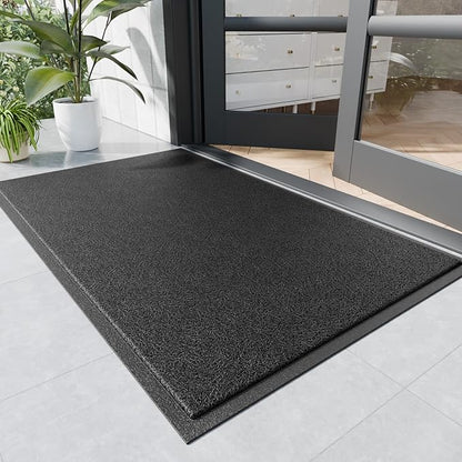 Sturdy Front Door Mat, 72" x 24" Heavy Duty Indoor Outdoor Doormat for Entryway, Fade Resistant, Waterproof Low Profile Entry Mat, Non Slip Welcome Mat for Outside Entrance, Patio, Home