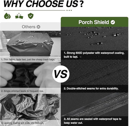 Porch Shield Griddle Cover for Blackstone 28 inch Single Shelf Griddle, Waterproof and Fade Resistant 600D Gas Grill Cover Fits for Most 2 Burner Flap Top Grill