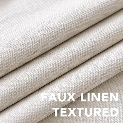 H.VERSAILTEX Linen Curtains 100% Blackout Curtains - Image 4