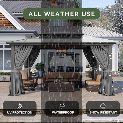 Aoxun 10'x14' Hardtop Gazebo - Image 5