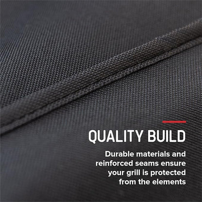 Nexgrill 66" Gas Grill Cover for 5&6-Burner Grill, Heavy Duty Polyester, Adjustable Buckle Straps, Built-In Pouch, Designed for 720-0896, 720-1046, and Standard 5 & 6-Burner BBQ Grills - 700-20144