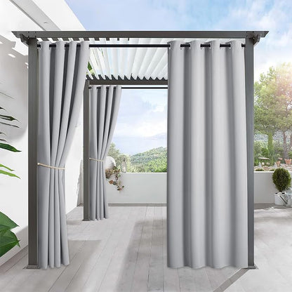 RYB HOME Outdoor Curtains for Patio Waterproof Privacy Thermal Insulated | by RYBHOME